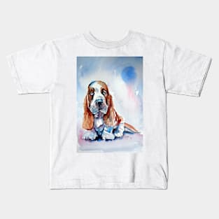 Basset hound puppy Kids T-Shirt